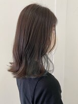 パル バイ ラベスト(Pal by lovest)&nbsp;夏色♪ブルーグレー＊インナーカラー×ミディ