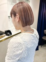 レトン 銀座(leton)&nbsp;ミニボブ/前下がりボブ/ピンクベージュ　銀座/東銀座