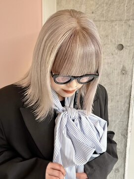 ソル ジングウマエ(SOL JINGUMAE) ミルクティーベージュダブルカラーインナーカラーハイライト