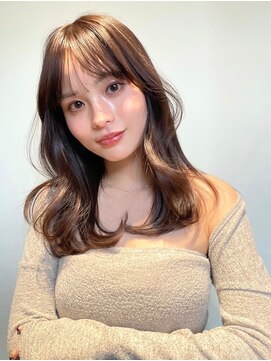 サイン 渋谷(SIGN) 切りっぱなしボブエアリーロングピンクブラウンベリーショート