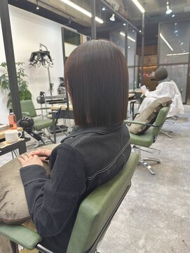 トリニティ 本厚木(trinity) 大人可愛い切りっぱなしボブ