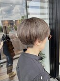 ショートと白髪ぼかし