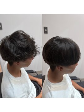 ラムロン(LAMRON) 髪質改善/縮毛矯正/ストレート/メンズ/センターパート/韓国