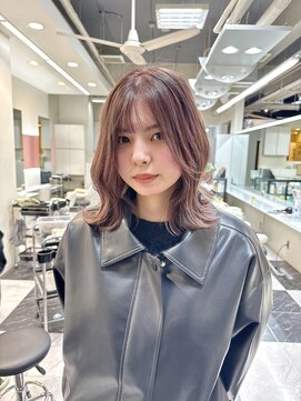 テテ(TETE) ロブ/ミディアム/切りっぱなしロブ/ミルクティーベージュ