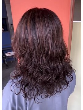トータルヘアサロンカマダ デジタルパーマ＋ラベンダーブラウン