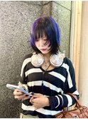 紫×黒のデザインウルフ