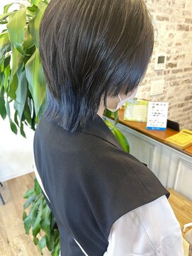 ビオルネ 土気あすみが丘店(VIE.ORNER) ブルー系インナーカラー【VIE.ORNERあすみが丘】