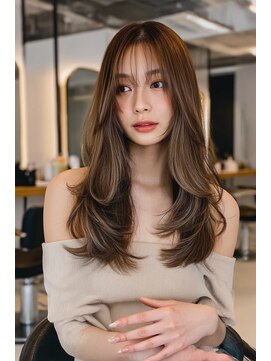 ノイエ 原宿 北参道(NoIE) レイヤーカット髪質改善カラーブリーチなしダブルカラー