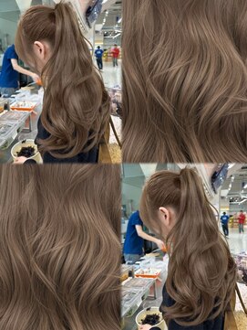 アマトウキョウスマートサロン(AMA TOKYO×Smart Salon) ヘーゼルベージュ ブリーチなし レイヤーカット 海外風