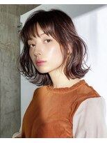 オンク 新宿(onk)&nbsp;黒髪/グレーベージュ/レイヤーロング/前髪パーマ[新宿駅]