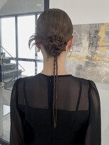 ウル 岡山駅店(ULu.)&nbsp;結婚式ヘア二次会ヘア編みおろしカチモリシニヨン岡山ヘアセット