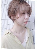 メモリーズ 水天宮前店(Memories)&nbsp;小顔ひし形レイヤーショートヘーゼルブラウン