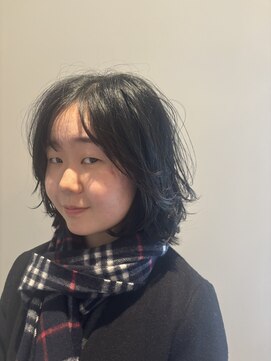 顔周りレイヤー ワンカールでやわらかな質感に