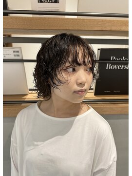 ブリーチ一回履歴にウルフスタイル×ゆるウェーブ