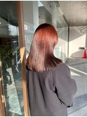重めロング×ブラウン