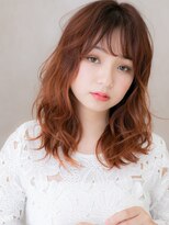 カバーヘア ブリス 北浦和(COVER HAIR bliss)&nbsp;チェリーレッド大人ガーリーエアウェーブパーマX北浦和20代30代