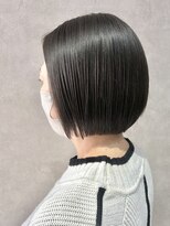 エンクス(enx)&nbsp;着物ヘア/ダークアッシュ/ミディアムレイヤーカット/鶴ヶ峰YM17