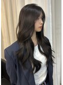 オリーブグレージュ×ハッシュカット