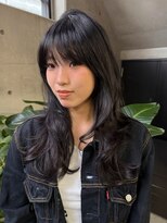 ナループロアポンテ(Nalu pu loa PONTE)&nbsp;バタフライレイヤーカット/フレンチバング/ラベンダーグレー