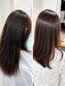 湿気やうねる髪を髪質改善◎ ekolu式酸性ストレート+カット ¥18700