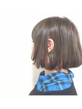 ヘアリゾート サニー(hair resort sunny) アッシュとピンクで作るポイントカラー