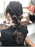 インナーが可愛い☆編みおろしヘア