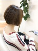 スタイリング簡単☆大人可愛い小顔ショートボブ