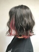 アジールヘア 東上野店(agir hair)&nbsp;ゆるふわボブ/インナーカラー/イヤリングカラー【上野/東上野】
