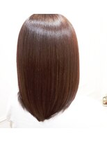 ラ ブランシュ 大宮(La Blanche)&nbsp;大宮/マロンベージュ/Aラインボブ/かき上げ/ニュアンスマッシュ