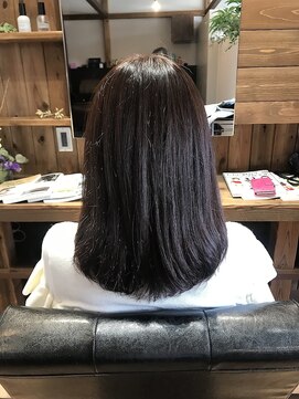 シー 東橋良店(She) 艶カラー ナチュラルブラウン 30代、40代、50代