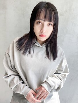 アイティー バイ アルバム 浦和店(IT by ALBUM) ストレートスタイル_Aラインボブマロンベージュ_28370