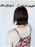 切りっぱなしボブ☆ 透明感アッシュブラウン