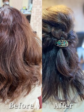 アークスヘアー 髪質改善カラー★アッシュグレージュ白髪染めロングレイヤー