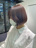 ジル ヘアデザイン ナンバ(JILL Hair Design NAMBA) pink bob*/ナチュラル/韓国ボブ/暖色カラー