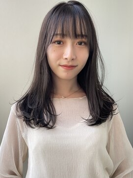 エアー 青山(AIR) 透明感暗髪カラー/ロングレイヤー