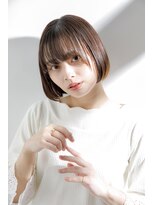 リノナ(Linona)&nbsp;センター分けボブ フリンジバング ふんわりカール【LINONA】