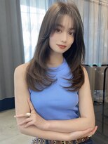 フォンズ(FONS)&nbsp;韓国ヘアレイヤーカットワンカール大人ナチュラルワンホンヘア