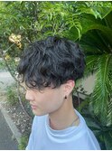 メンズカットパーマ　ツイスト　スパイラル