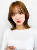 チョコレートカラー/縮毛矯正/小顔前髪/くびれ/大人ガーリー