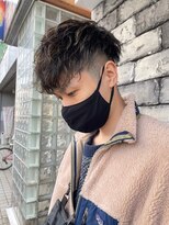 ブリッツバイレボ 船橋(BLITZ by REVO)&nbsp;ウルフ/アッシュブラック/カルマパーマ/ベリーショート[船橋駅]