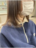 レイヤーカット ベージュ