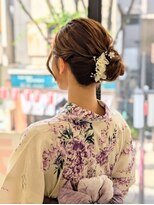 ふんわりお団子ヘア