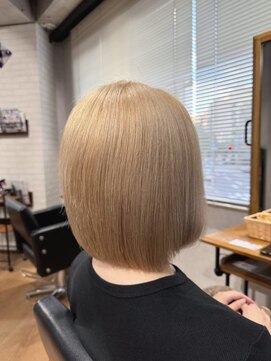 ビス ヘア アンド ビューティー 西新井店(Vis Hair＆Beauty) 透明感カラー★ダブルカラーブリーチミルクティーベージュ