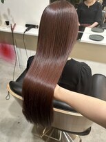 セトル(Settle)&nbsp;ピンクブラウン/前髪/髪質改善/縮毛矯正/長野市/長野駅前