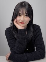 レイリー 原宿 表参道(Rayreee) 小顔似合わせミディアムレイヤーグレージュカラー/前髪/顔周り