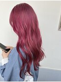 ブリーチ1回高発色ストロベリーピンクカラー
