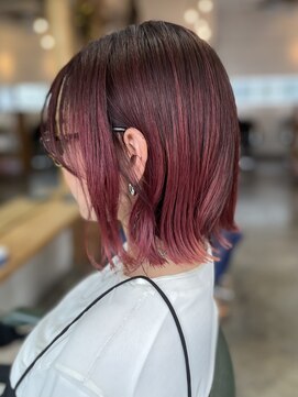 サークル(CIRCLE) ケアブリーチ×バレイヤージュ×ネオンピンク