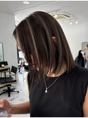 ハイライトハイトーンダブルカラー20代30代40代前髪ブリーチ
