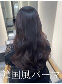 レイヤーカット/顔周りカット/顔周りレイヤー /韓国風パーマ