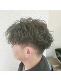 ツーブロック&ツイストスパイラルパーマ